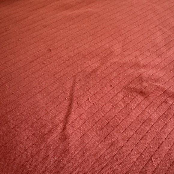 Haggar Men's XL Orange Long Sleeve‎ Knit Polo Collared Shirt Top Pocket - Picture 7 of 7